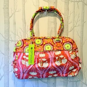 NWT- Amy Butler for Kalencom Take Flight Bag Traveler Bag- Pink